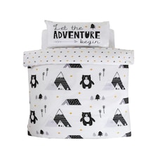 Scandi Bears Duvet Cover Set with Pillowcase Multi | Single