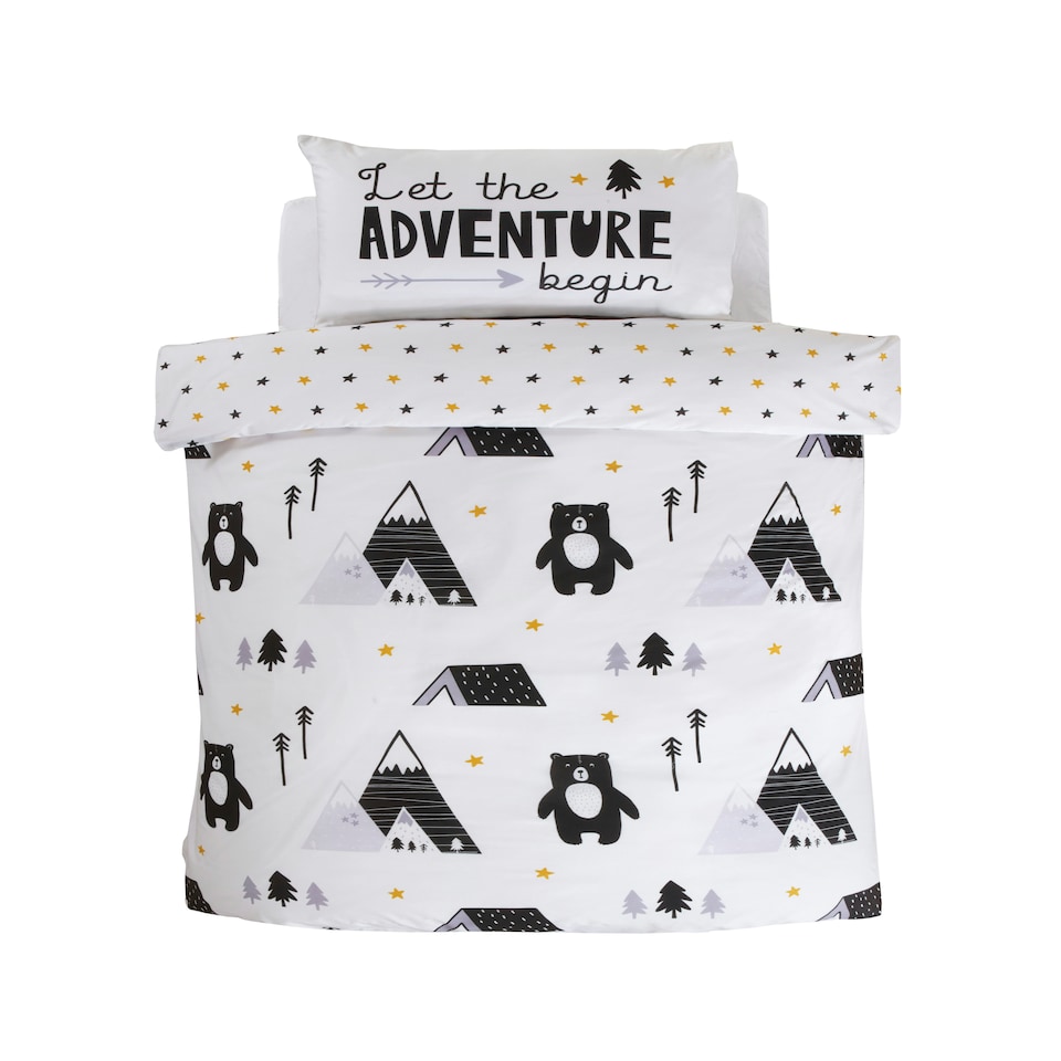 image 1 of Scandi Bears Duvet Cover Set with Pillowcase Multi | Single