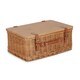 image 7 of Double Steamed Empty Picnic Basket with Pinewood Lid Brown | XL