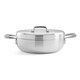image 2 of Samuel Groves Urban 28cm Stainless Steel Triply Chefs Pan with Domed Lid