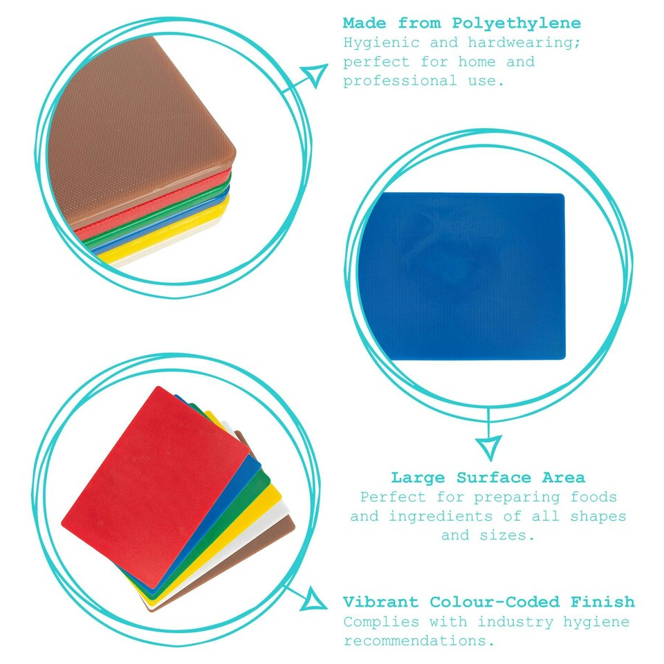 image 1 of Argon Tableware Plastic Chopping Board - 45cm x 30cm - Brown Brown