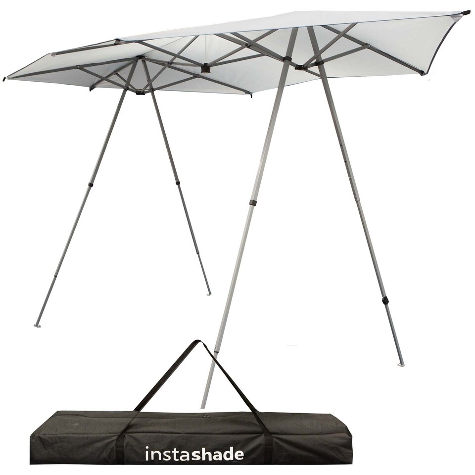 image 1 of vfm-estore Sun Shade - 4-8 Person - Cooling Fabric - 4-Position Adjustable - White