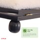 image 3 of Adjustable Folding Cushion Padded Footstool Foot Rest