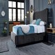 image 4 of Carli Plush Steel Super King Bed Frame - Steel