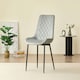 image 9 of Miami Dining Table with 4 Amelia Velvet Chairs Green