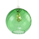 image 3 of Chic Emerald Green Circular Fluted Glass Ceiling Pendant Light Shade | Green | Emerald Green | 1