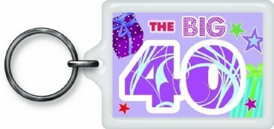 image 1 of The Big 40 Sentimental Keyring - Birthday Gift