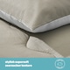 image 4 of Silentnight Summer Breeze 2.5 Tog Coverless Duvet and Pillowcase Set Cream | Taupe | Single