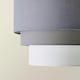 image 3 of ValueLights Aztec 3 Tier Grey Fabric Ceiling Light Shade