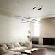 image 2 of ORACLE Slim 150cm DALI Dimmable 3000K Round Integrated LED Pendant Ceiling Light Black