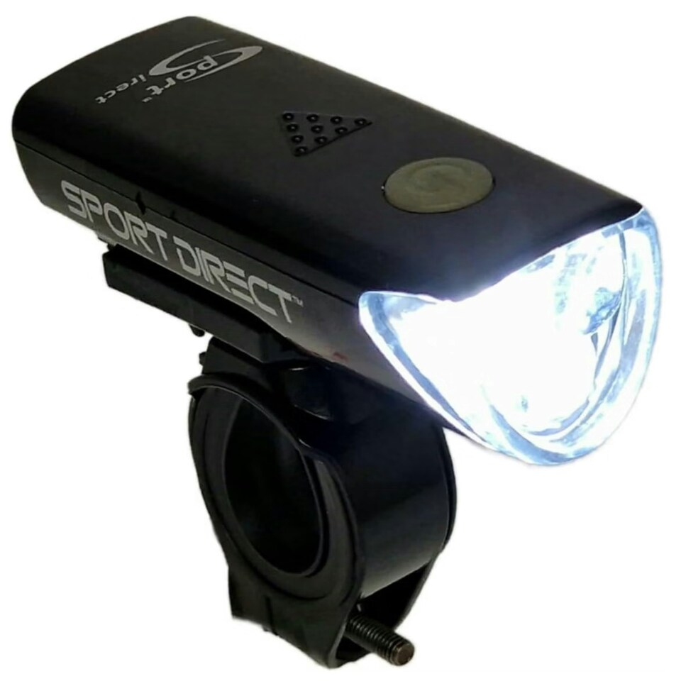 image 1 of Sport Direct Mega Bright Battery 20 Lm 3x LED Bike Front Light 220hrs Run Time*