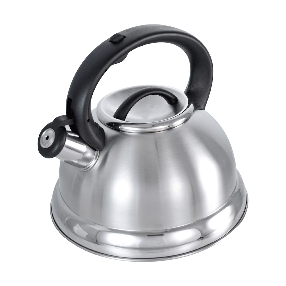 image 1 of Buckingham Stainless Steel Whistling Kettle Stove Top Induction 3 Litre
