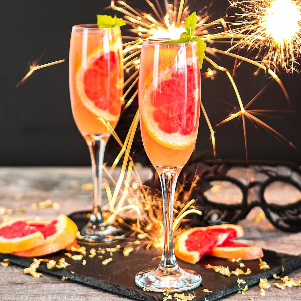 image 1 of LAV Venue Glass Champagne Flutes - 220ml - Clear - Pack of 6