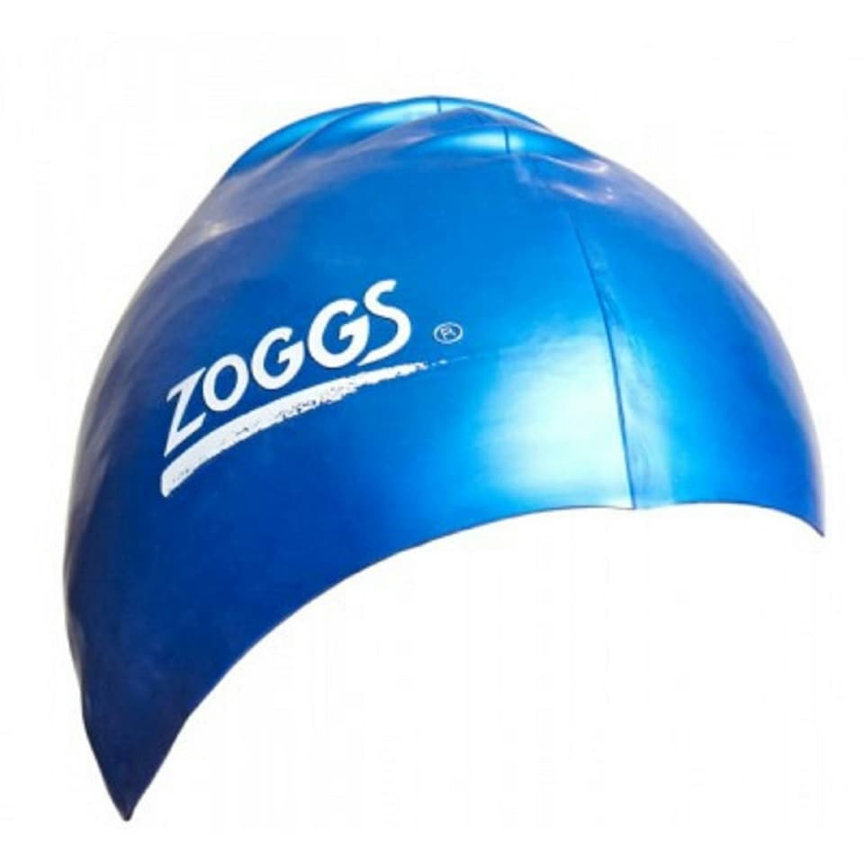 Zoggs Unisex Adult Silicone Swim Cap - Blue - One Size