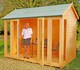 image 3 of Blenheim Shiplap Summerhouse Garden Sun Room Approx 10 x 8 Feet | Brown