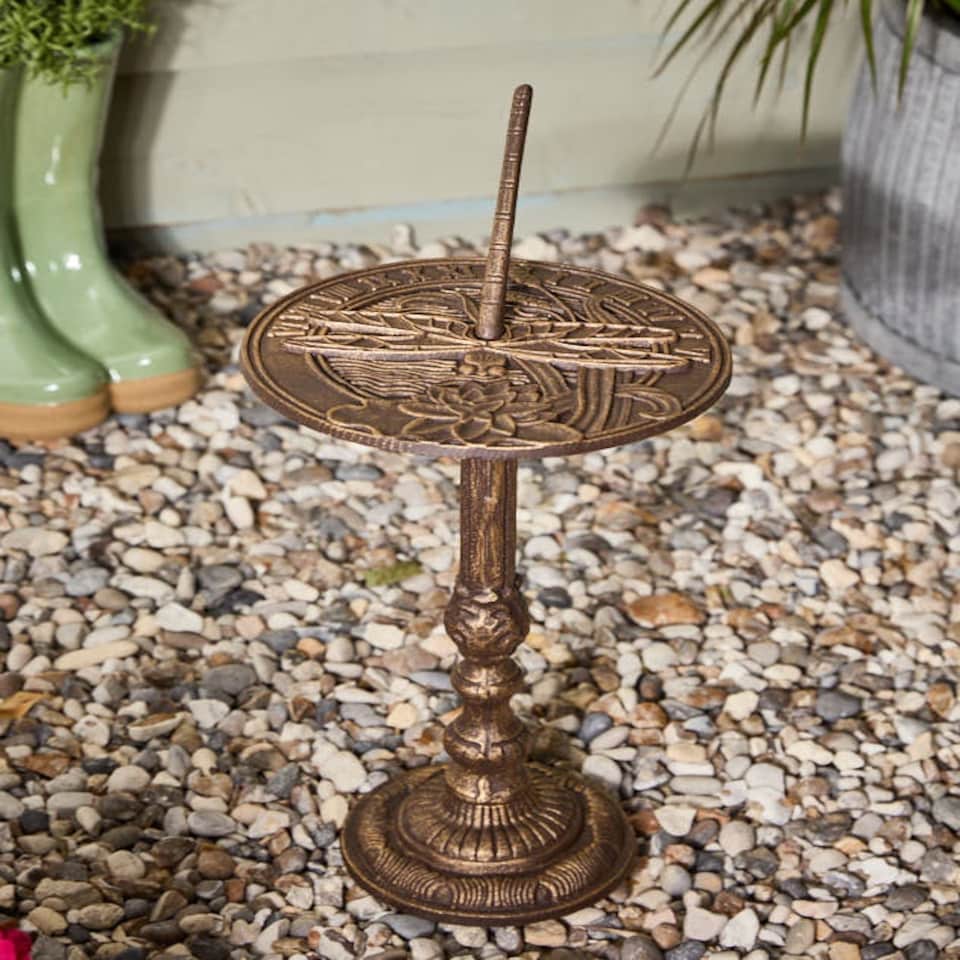 image 1 of Cast Iron Dragonfly Sundial