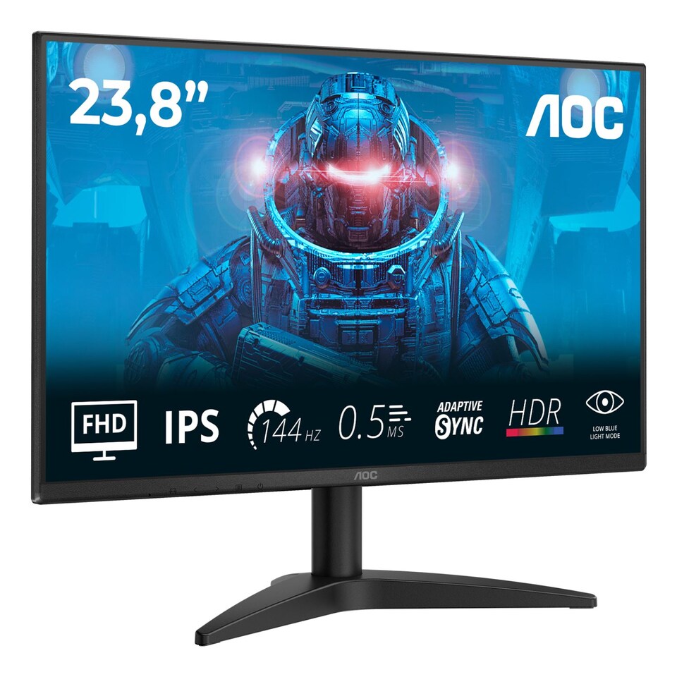image 1 of AOC 24B36X 24" 144Hz WLED Gaming Monitor Full HD 0.5ms Adaptive Sync - Black