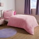 image 6 of OHS Luxury Teddy Fleece Reversible Duvet Cover and Pillowcase Bedding Set | Multi | Pink/Hot Pink | Single