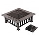 image 1 of Oypla Firepit Table Brazier Outdoor Garden Patio Heater BBQ Barbecue Grill with Cover