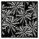 image 2 of White palm trees on black (Picture Frame) Brown | M