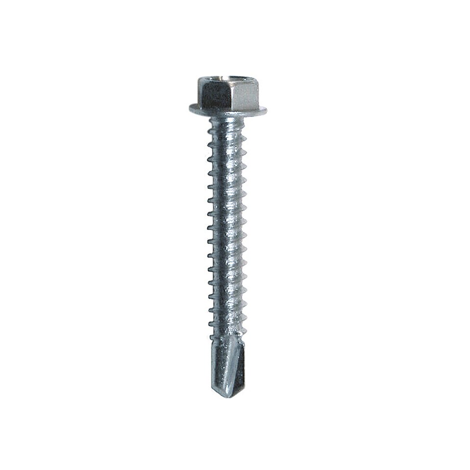 Jcp Fixings Metalfix Screws 5.5 x 38mm FJMFL55038SS Box of 100 | Silver ...