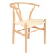 image 1 of Nicholas Winter Beech Wooden Scandi Danish Style Dining Chair - Natural - Solid Wood Chair Armchair Dining Chair Club Chair Side Chair Cream