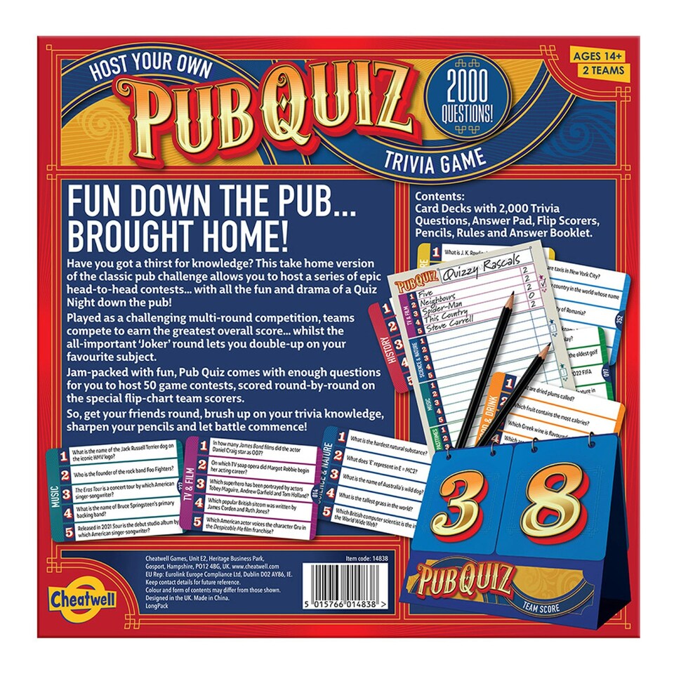 image 1 of Cheatwell Games Host Your Own Pub Quiz