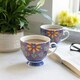 image 2 of KitchenCraft China Moroccan Blue Footed Mug Multi