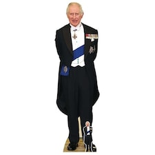 King Charles with Medals Lifesize Cardboard Cutout 181cm