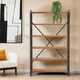 image 1 of Sturdy And Stable Constructed 6 Tier Shelf Unit, Industrial Design Shelf Unit, Versatile Modern Shelf Unit | Cream