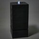 image 2 of Primrose Square Column Rippling Effect Water Feature Fountain with LEDs 85cm