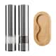 image 1 of Cooks Professional Electric Salt & Pepper Mill Set with Bamboo Base - Silver