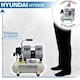 image 8 of Hyundai 8 Litre Air Compressor, 4CFM/100psi, Silenced, Oil Free, Direct Drive 0.75hp | HY5508