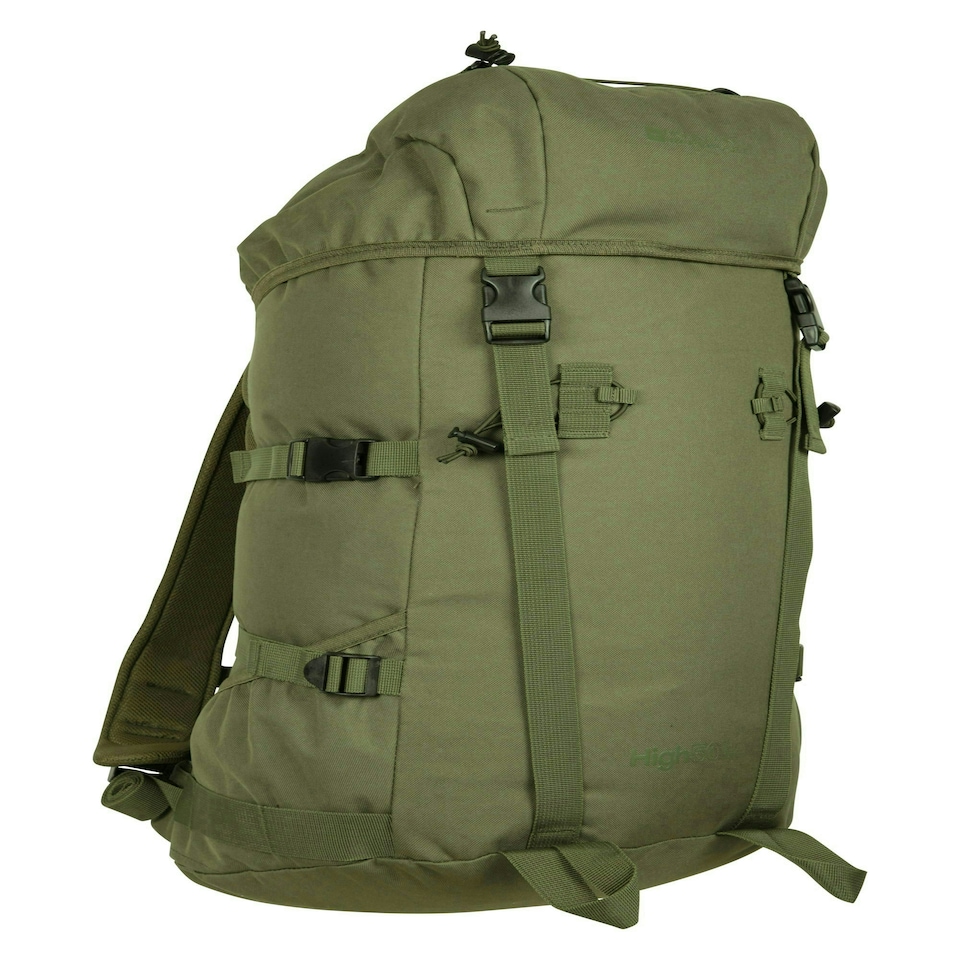 image 1 of Mountain Warehouse Large 50L Backpack Rucksack Hiking Walking Camping Bag Green