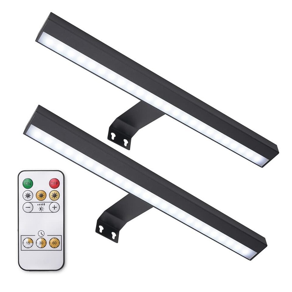 image 1 of ValueLights Ryle Matte Black Wall Light & Integrated Bulb | Black