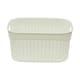 image 2 of JVL Knit Design Loop 9L Plastic Storage Basket, White | White
