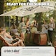 image 8 of Parasol Sunna - 250 x 250 cm with LED solar lighting, with protective cover Cream | Beige