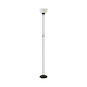 image 8 of ValueLights Dalby Black Uplighter Floor Lamp White Shade & Bulb Black