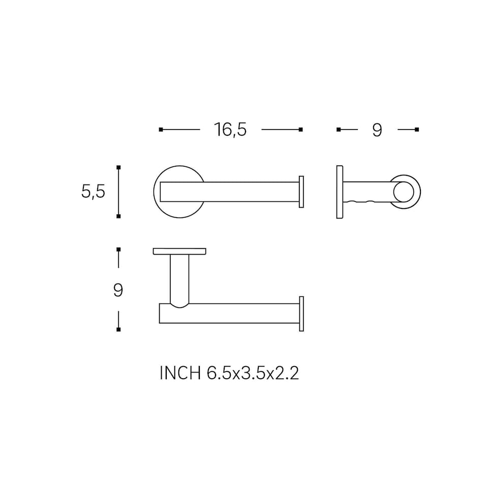 image 1 of COSMIC Toilet roll holder, Glossy gold PVD, ARCHITECT S+ Collection