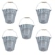 image 1 of 12L Galvanised Steel Metal Bucket Pail Water Coal Greenhouse Garden Plant 5PK