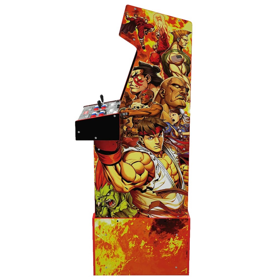 image 1 of Arcade1Up Street Fighter Turbo Legacy Yoga Flame 14-in-1 Wifi Enabled Arcade Machine Orange