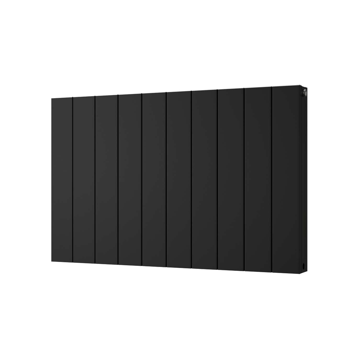 Thetford Horizontal Double Panel Smooth Bathroom Radiator - Black (H) 600mm x (W) 936mm