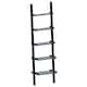 image 8 of Vida Designs York 5 Tier Ladder Bookcase Display Storage, Black