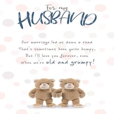 Stuffed with Love, Husband Birthday Card, Birthday Card Husband, Cute Birthday Card Husband