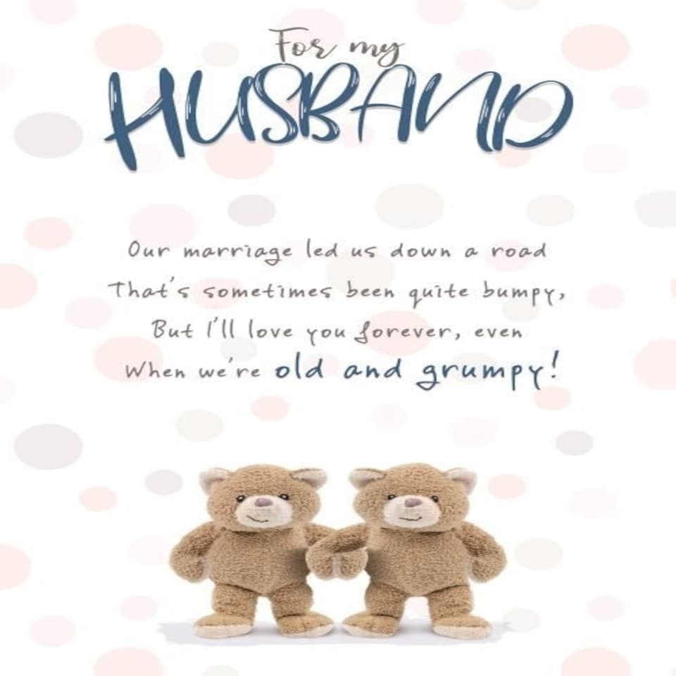 Stuffed with Love, Husband Birthday Card, Birthday Card Husband, Cute Birthday Card Husband
