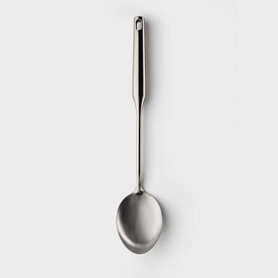 image 1 of Sabatier Professional Satin Polished Stainless Steel Serving Spoon