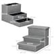image 7 of PawHut 3 Step Dog Steps with Storage Boxes, Cat Stairs for Bed Sofa, Light Grey