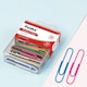 image 4 of Pack of 100 Assorted Coloured Paper Clips 33mm