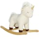 image 9 of AIYAPLAY Rocking Horse with Unicorn Design, Sounds for Ages 2-4 Years, White