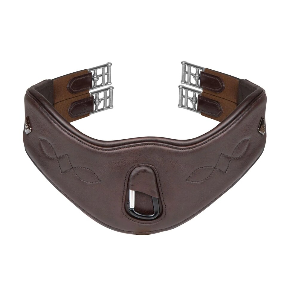image 1 of Velociti Lusso Leather Anatomical Horse Girth | Multi | Havana | 40in | 1